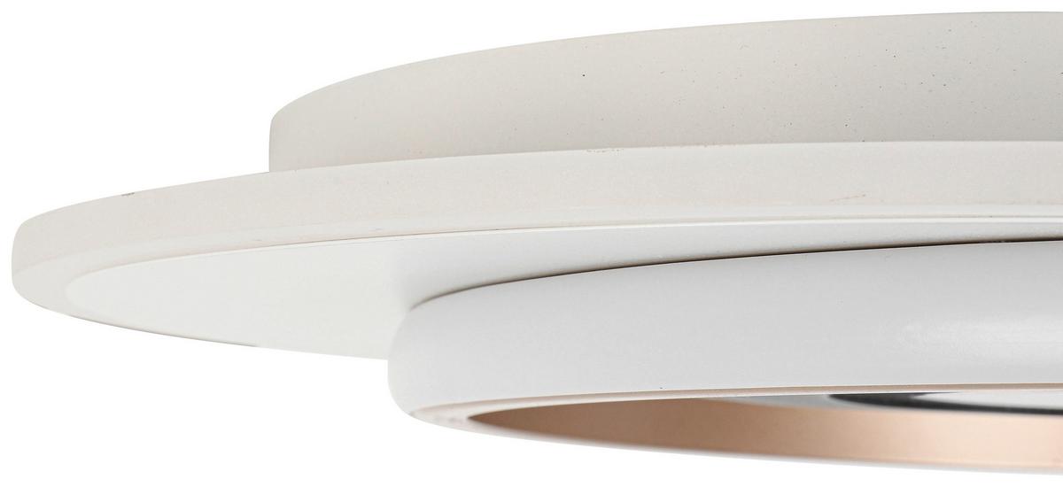 Stropna Led-svetilka Kitkol - črna/bela, Moderno, kovina/umetna masa (48/40/6cm) - Mömax