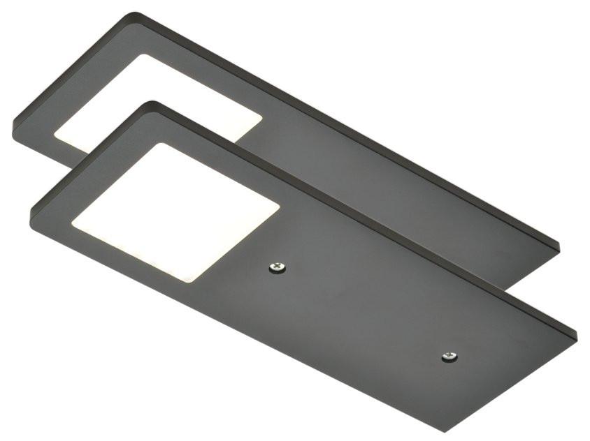 Unterbauleuchten-Set Schwarz max. 5 Watt - Schwarz, MODERN - HKT