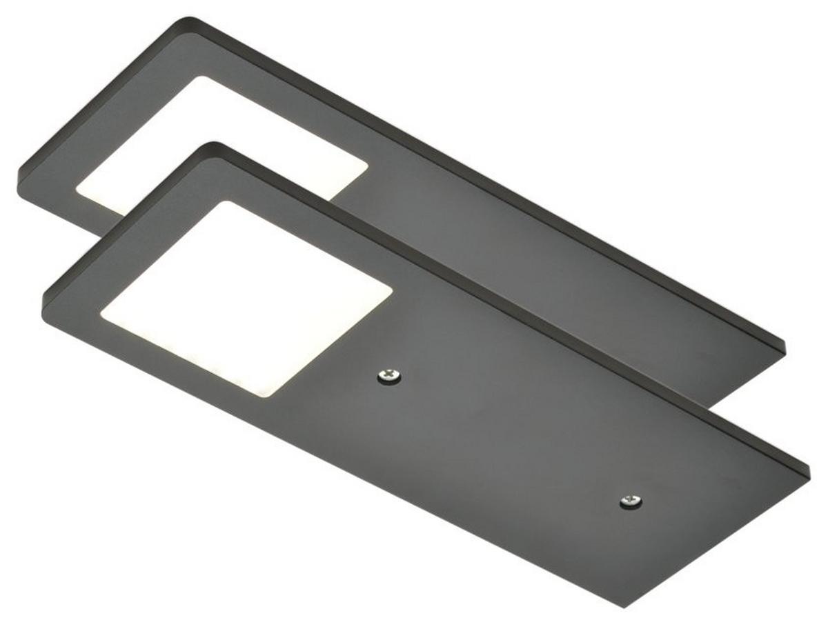 Unterbauleuchten-Set Schwarz max. 5 Watt - Schwarz, MODERN - HKT