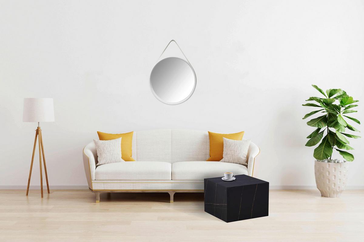 BEISTELLTISCH CUBOID 125 SCHWARZ - Schwarz, Design, Holzwerkstoff (55/55/40cm) - Kayoom