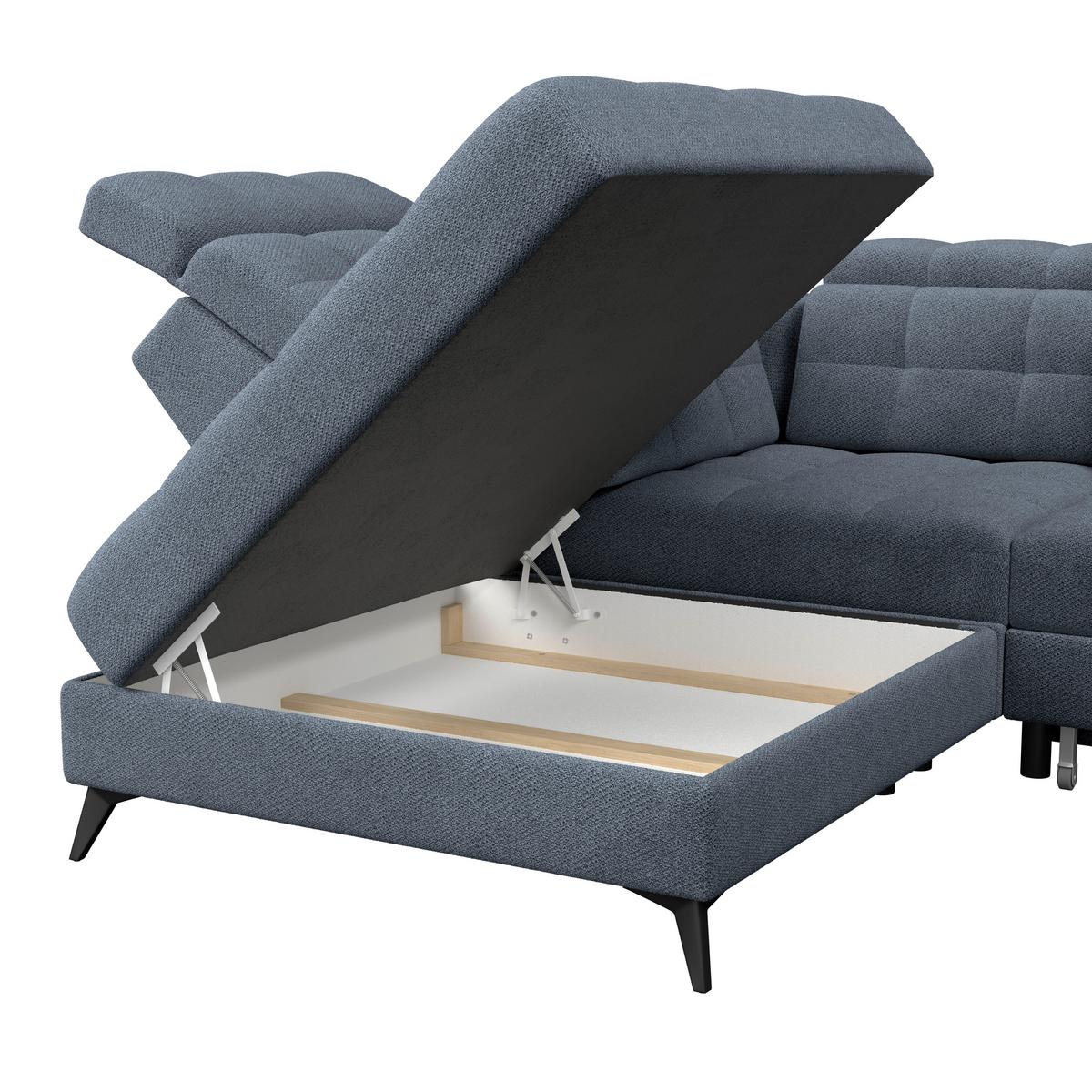 Coltar BARLETTA - albastru, Romantik / Landhaus, textil (228/289cm) - Luca Bessoni