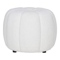 Pouf Paisley Weiß - Weiß, Basics, Textil (48/38/48cm)
