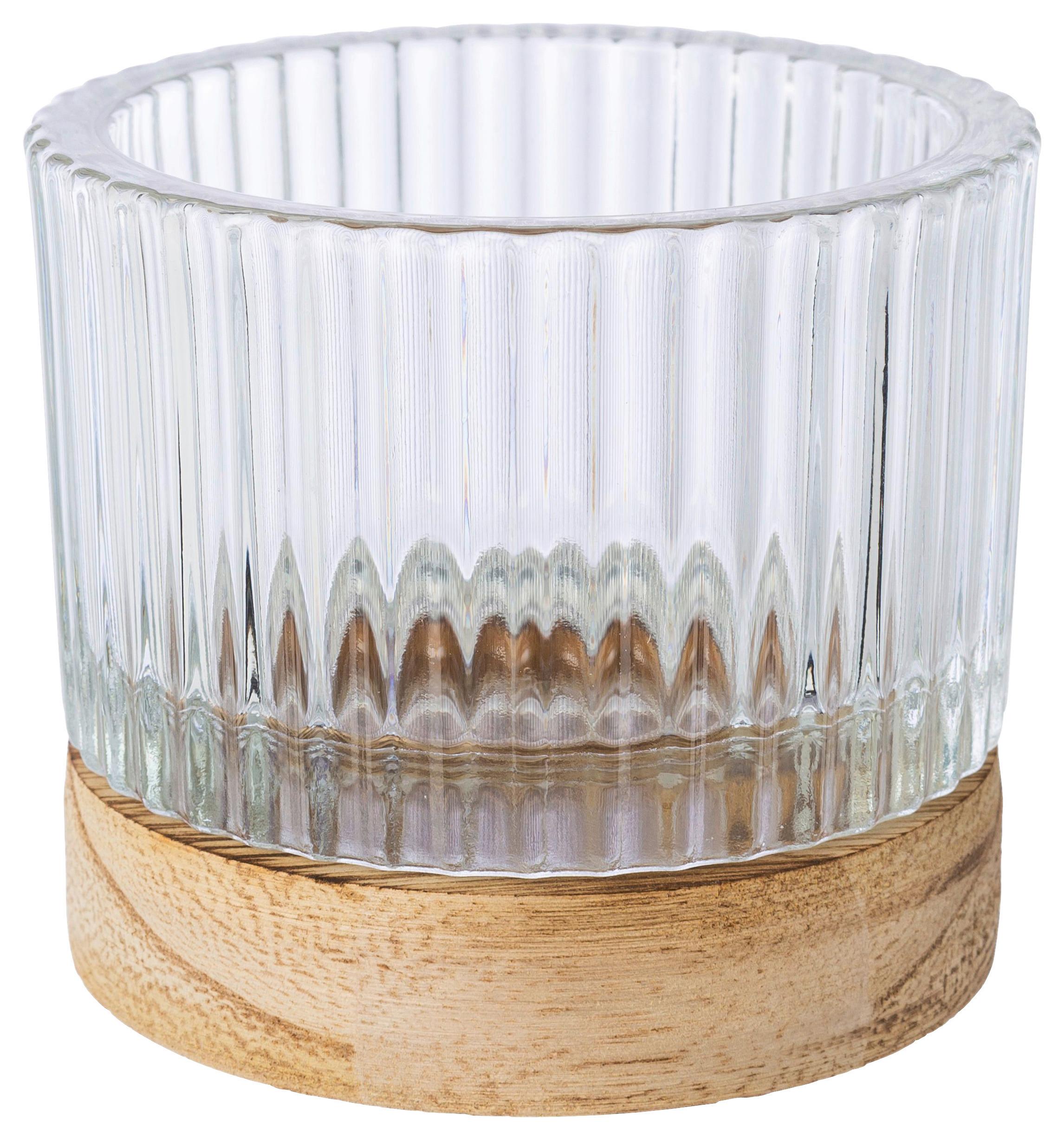 Windlicht Maja II in diversen Farben - Klar/Braun, Basics, Glas (8,5/13cm) - Modern Living
