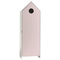 Kinderkleiderschrank Casami Weiß/Rosa - Rosa/Weiß, MODERN, Holzwerkstoff (57,6/171,3/37cm) - Vipack