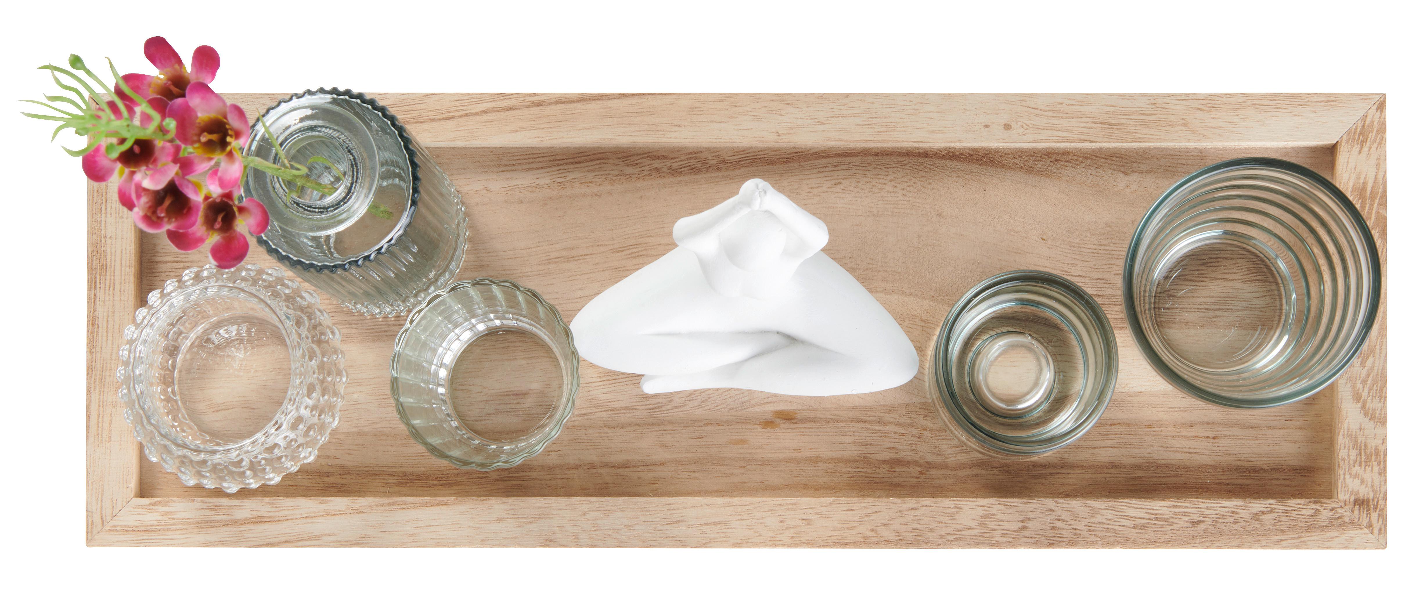 Podstavek Za Čajne Svečke Yoga - večbarvno, Moderno, umetna masa/steklo (40/14cm) - Modern Living