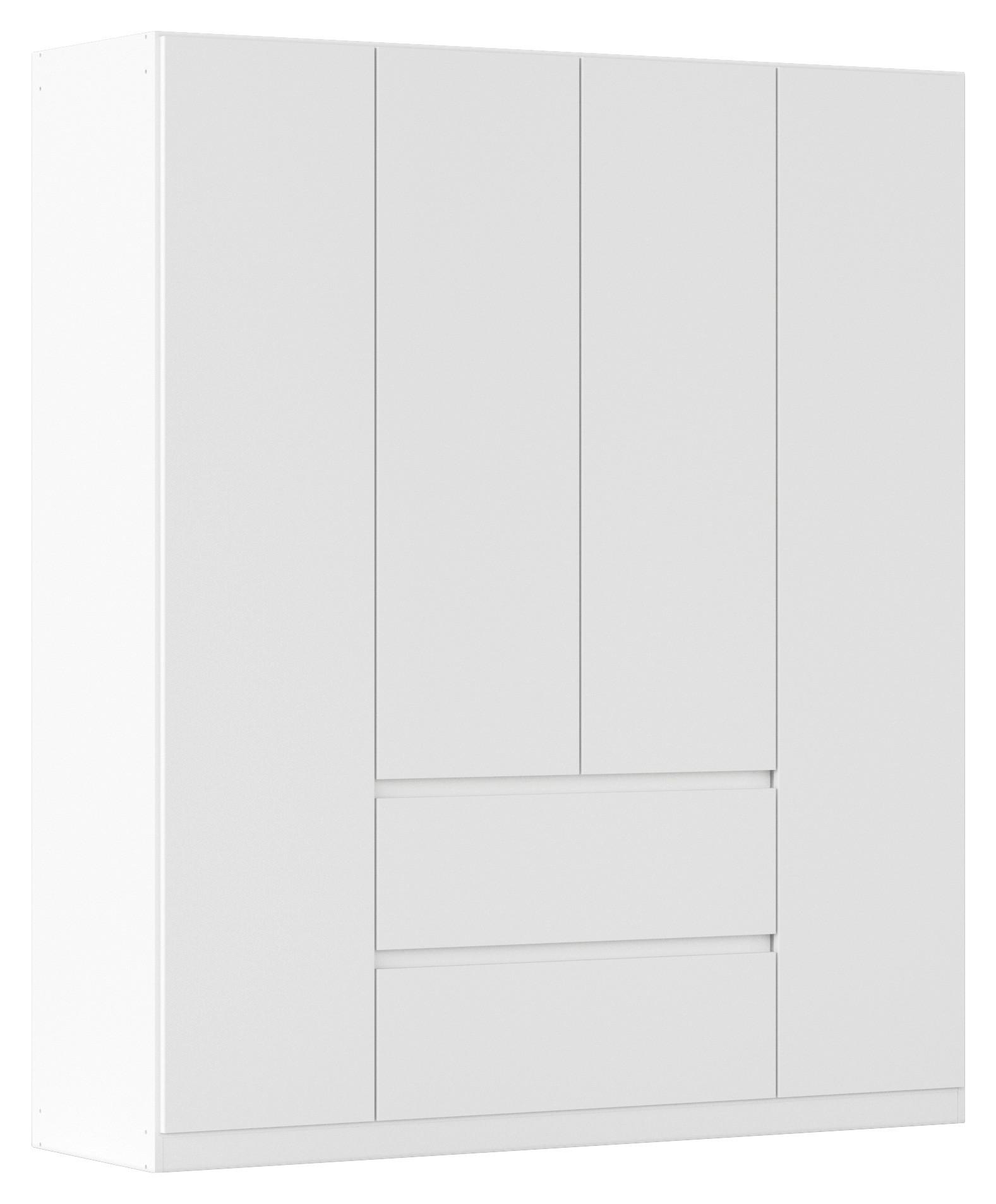 DULAP USI ROTATIVE MAINZ - alb, Basics, material pe bază de lemn (181/210/54cm) - Modern Living