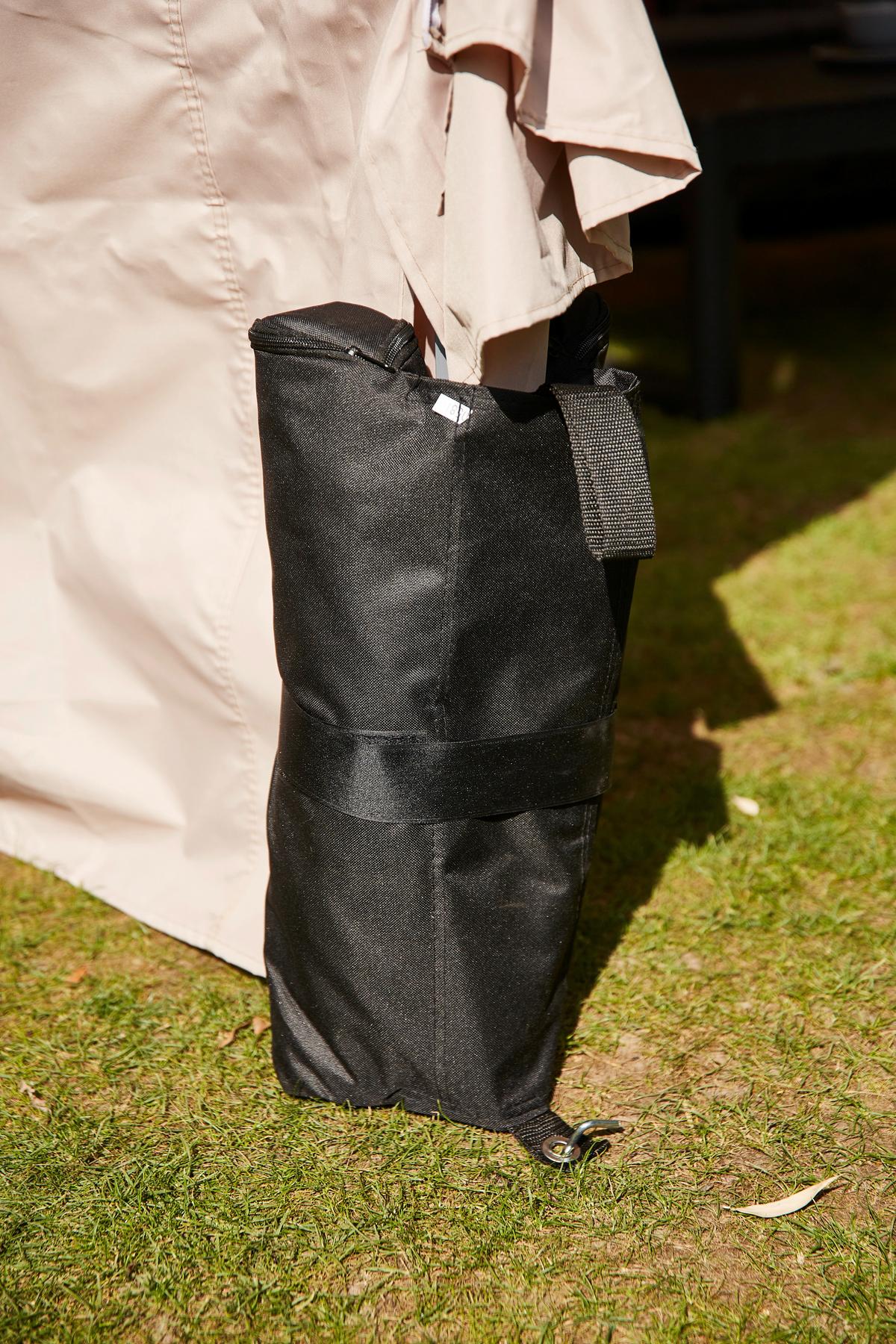 Pavillon-Beschwerung 4er-Set - Schwarz, MODERN, Kunststoff (52,5/25/53cm) - Siena Garden