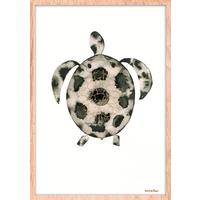 BILD STL-DE-ROUW-007-50X70-FRX-FRBL - Hellbraun/Weiss, Basics, Holz/Kunststoff (50/70/10cm)