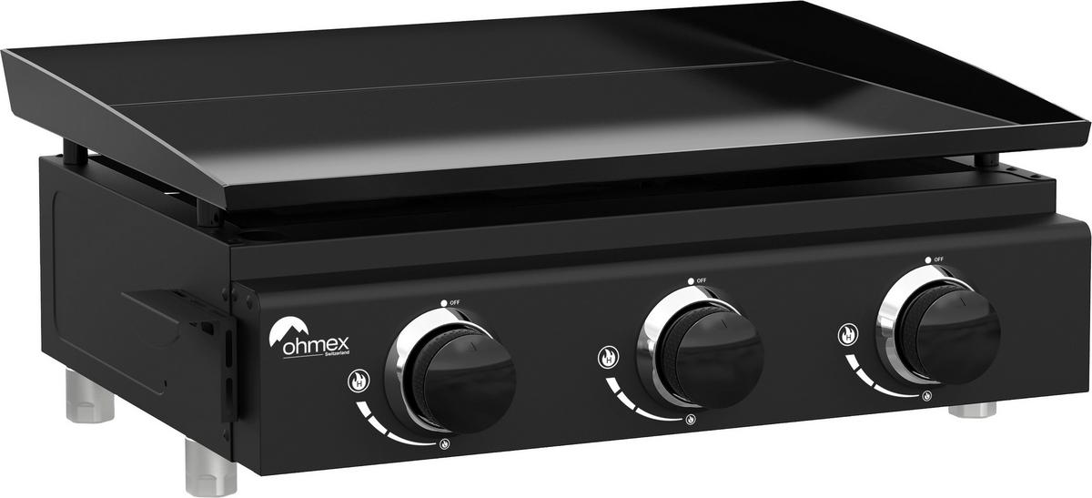PLANCHA-GRILL OHM-PLA-3125 - Schwarz, Metall (59/47/23cm)