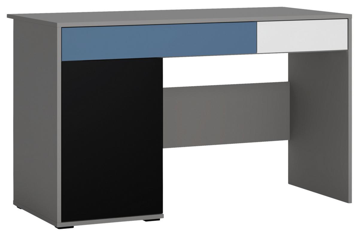 Radni Stol Laser - bijela/siva, Moderno, drvni materijal (124,4/76/60,1cm) - Modern Living