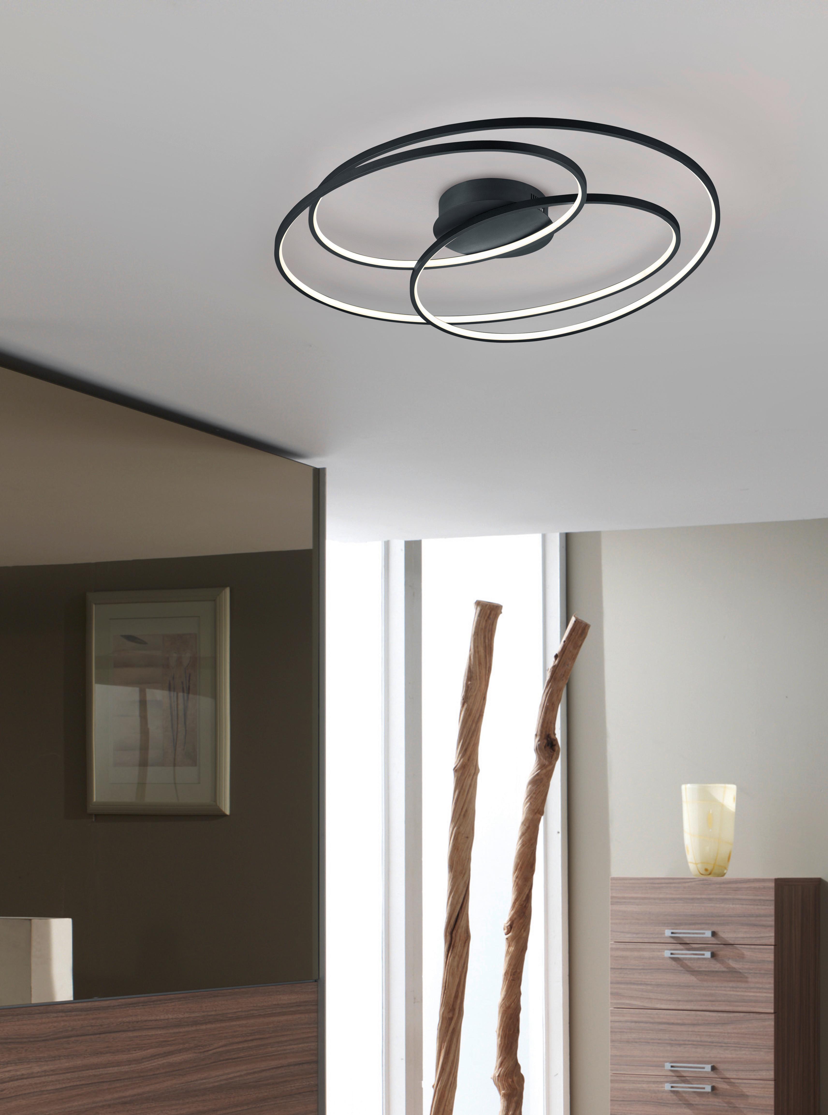 LED-Deckenleuchte Gale in Schwarz max. 50 Watt - Schwarz, Design, Metall (80/14cm) - Trio Leuchten