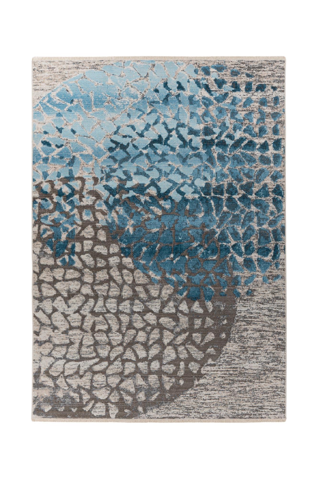 Vintage-teppich Milan 425 Multi/blau 120x170 - Blau/Multicolor, Basics, Textil (120/170cm) - Kayoom
