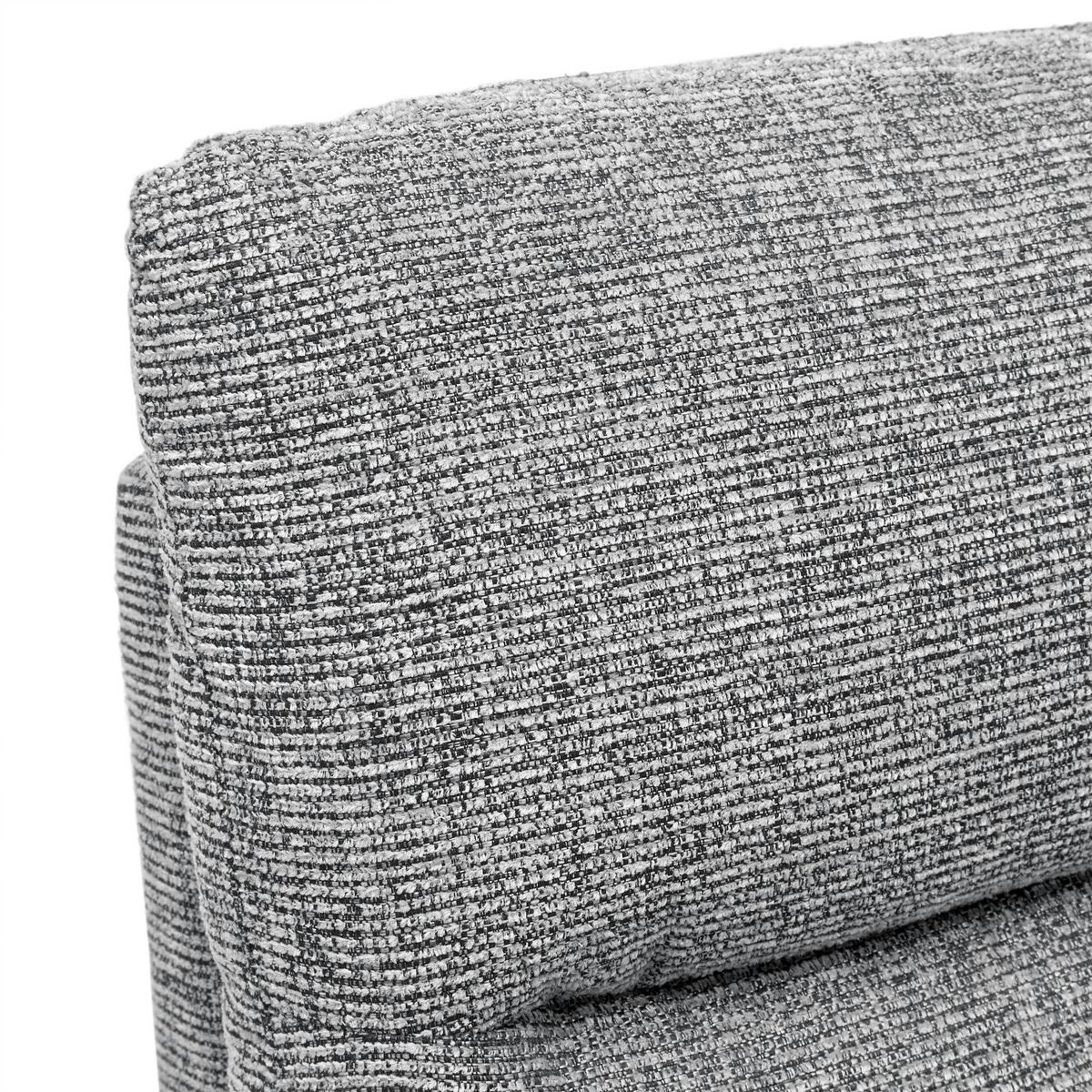 Sitzgarnitur Florenz Dunkelgrau, 3-teilig - Dunkelgrau/Schwarz, MODERN, Holz/Kunststoff (180/103/88cm) - Mömax