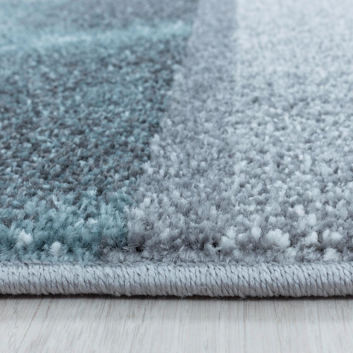 Webteppich Ottawa Blau ca. 140x200cm - Blau, Design, Textil (140/200cm)