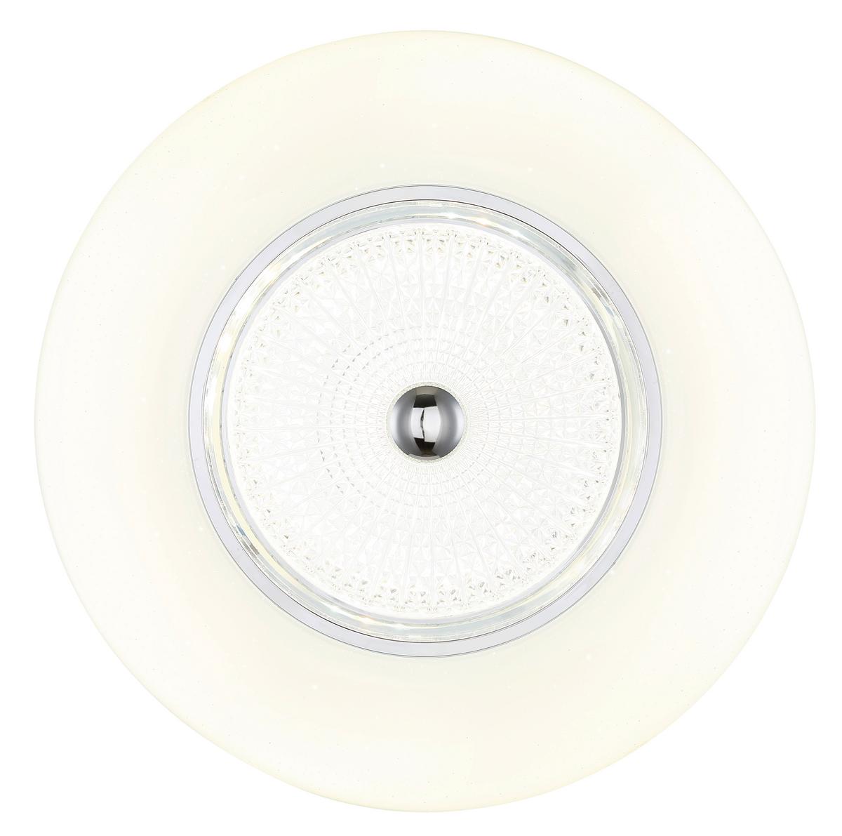 LED Mennyezeti Lámpa 48071-50 Graham - krómszínű/opál, Design, műanyag/fém (59/12cm) - Globo