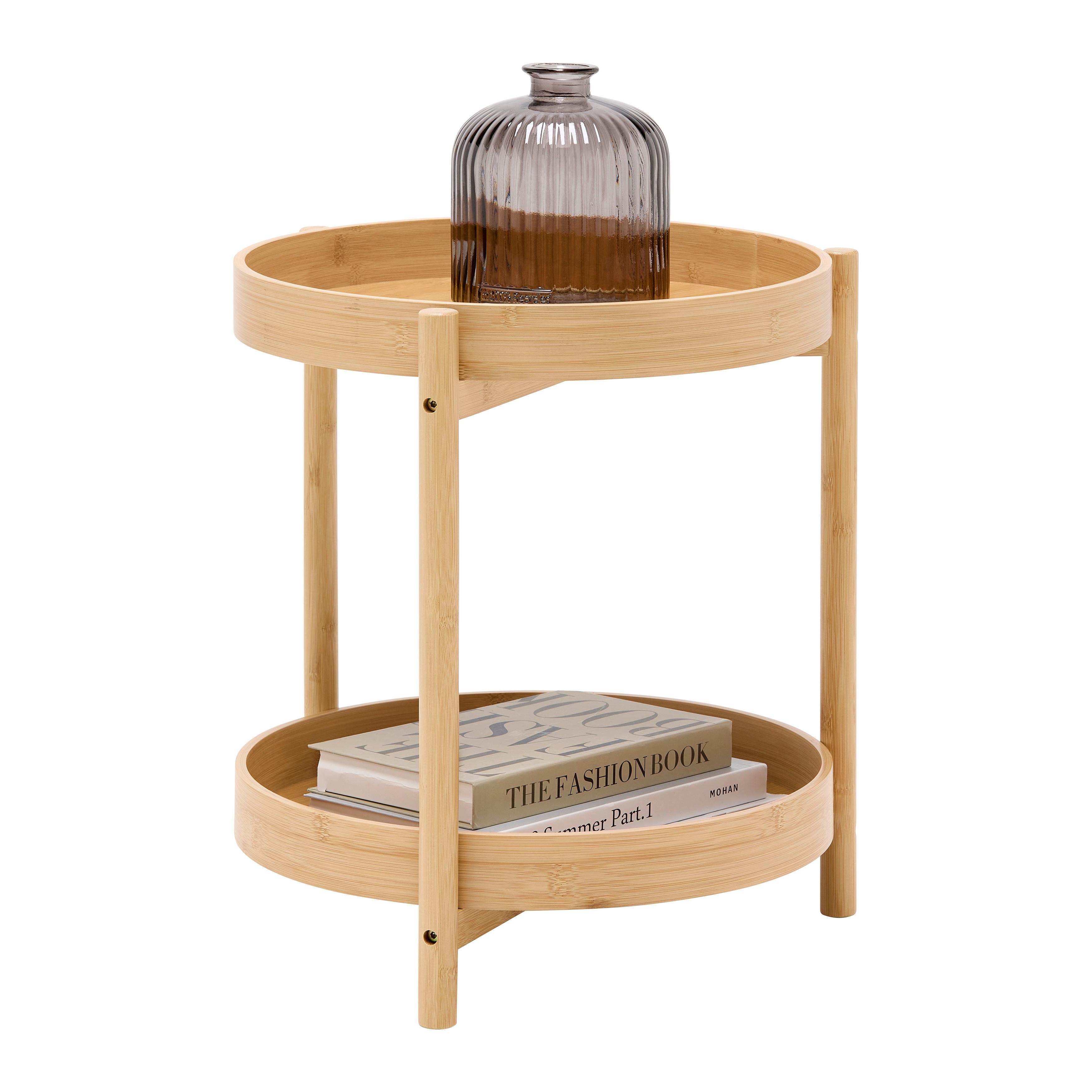 SIDOBORD VIVA -SB- - naturfärgad, Natur, trämaterial/naturmaterial (42,5/47cm) - Mömax