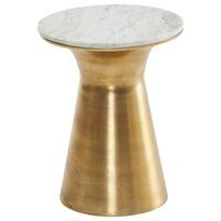 Mizica Wohnling, Bela, Zlata - zlate barve/bela, Design, kamen/kovina (35/45cm) - MID.YOU