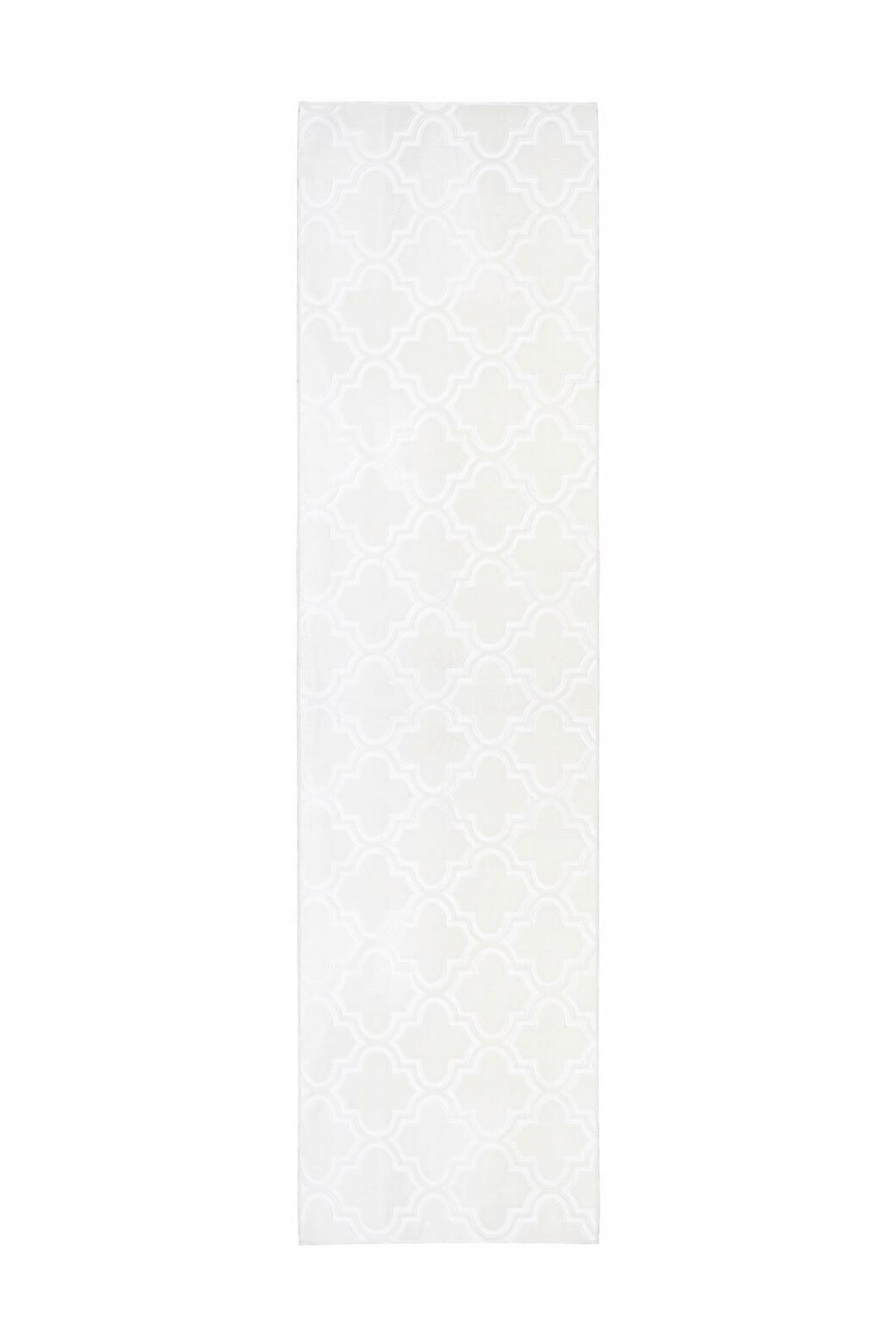 Flachwebeteppich Monroe 100 Weiss - Weiss, Konventionell, Textil (80/150cm) - Kayoom