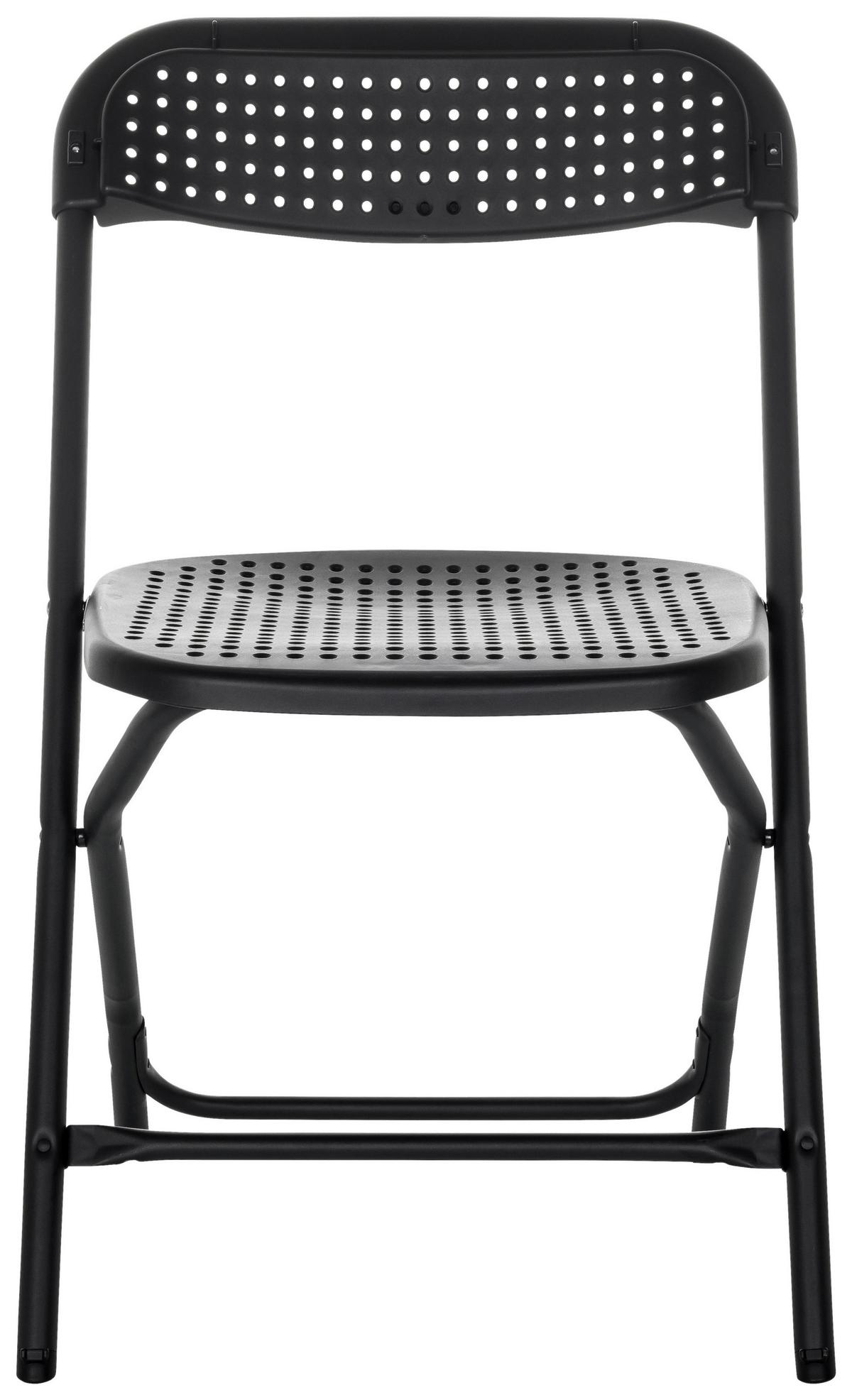 Zložljiv Stol Tudela Xxl Pro, Črna - črna, Basics, umetna masa (51/80/52cm) - MID.YOU