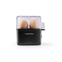 Eierkocher Gourmetmaxx Schwarz max. 250 Watt - Schwarz, Basics, Kunststoff/Metall (18,50/14,50/6,5cm) - GOURMETMAXX