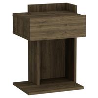 NACHTTISCH HERAKLES - Walnussfarben, Design, Holzwerkstoff (41,4/55/33,2cm) - MID.YOU