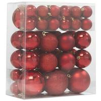 Karácsonyfagömbszett Gabriel - piros, Basics, műanyag - Modern Living