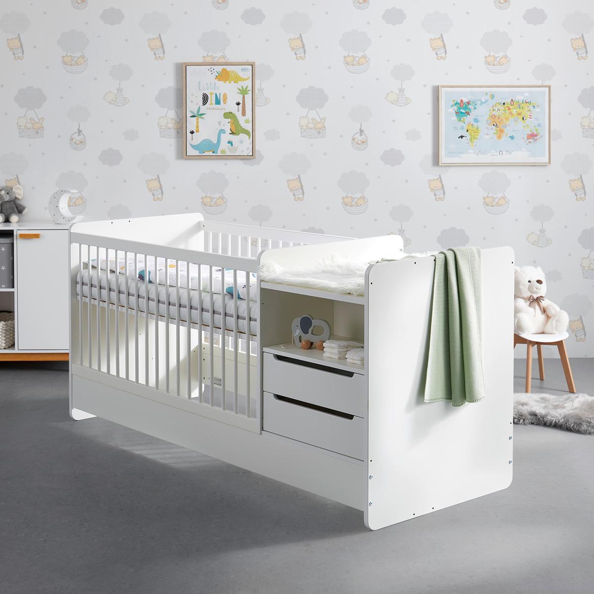 Gitterbett Kit New-M in Weiß ca. 70x140cm - Weiß, MODERN, Holz/Holzwerkstoff (204/75/95cm) - Mömax