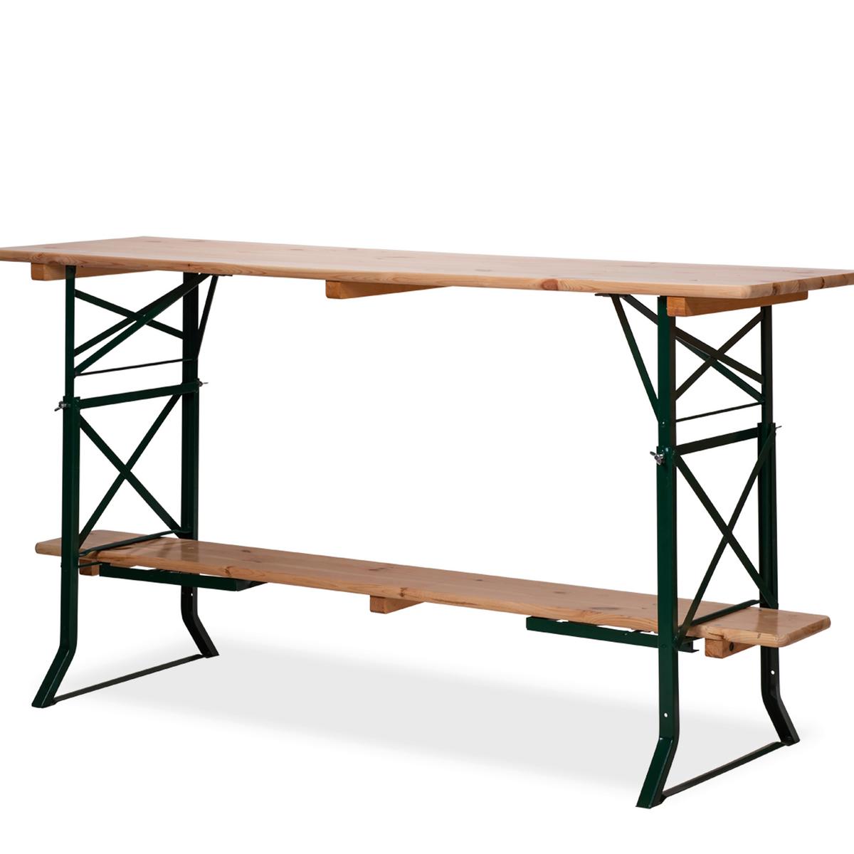 Erhöhungsset für Biertischgarnitur - Grün, Basics, Metall (68/78/4cm) - Gardenson