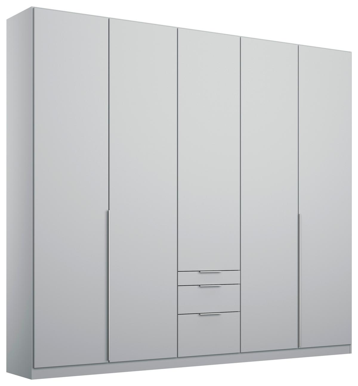 Dulap cu uși rotative ALABAMA - gri deschis, Modern, material pe bază de lemn (226/229/54cm)