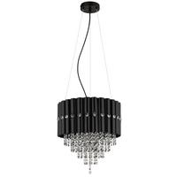 HÄNGELEUCHTE 63149-3 ELEOS - Klar/Grau, Design, Glas/Kunststoff (40/150cm) - Globo