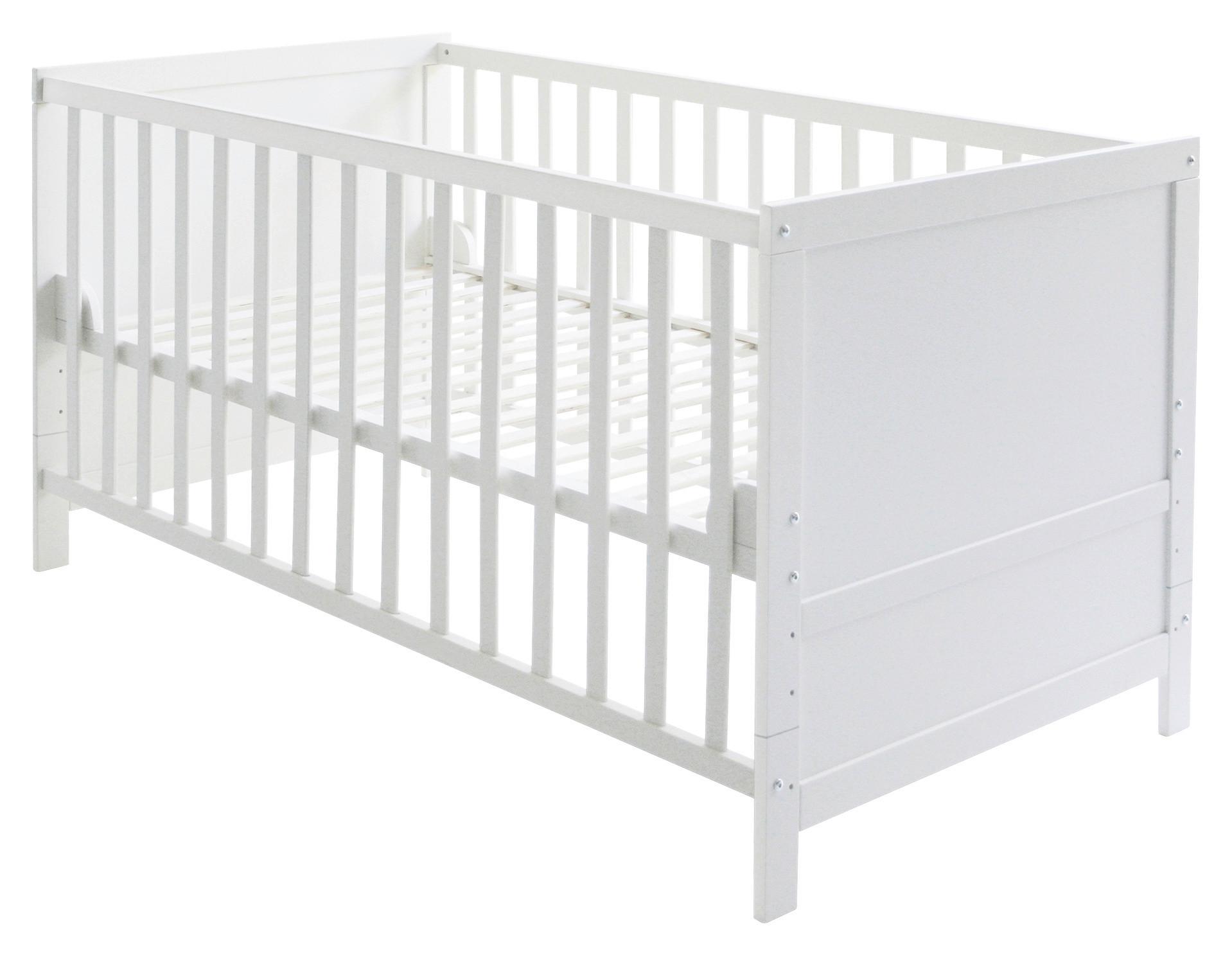 Gitterbettset Magicstar Weiß ca. 70x140cm, 5-teilig - Holzwerkstoff/Textil (70/140cm) - Roba