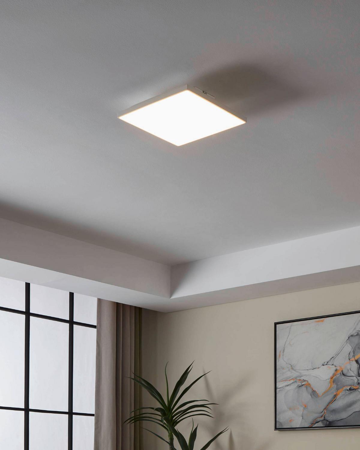 Led-paneel 99843* Turcona-B - Weiss, Konventionell, Kunststoff/Metall (28,7/28,7/6,2cm) - Eglo
