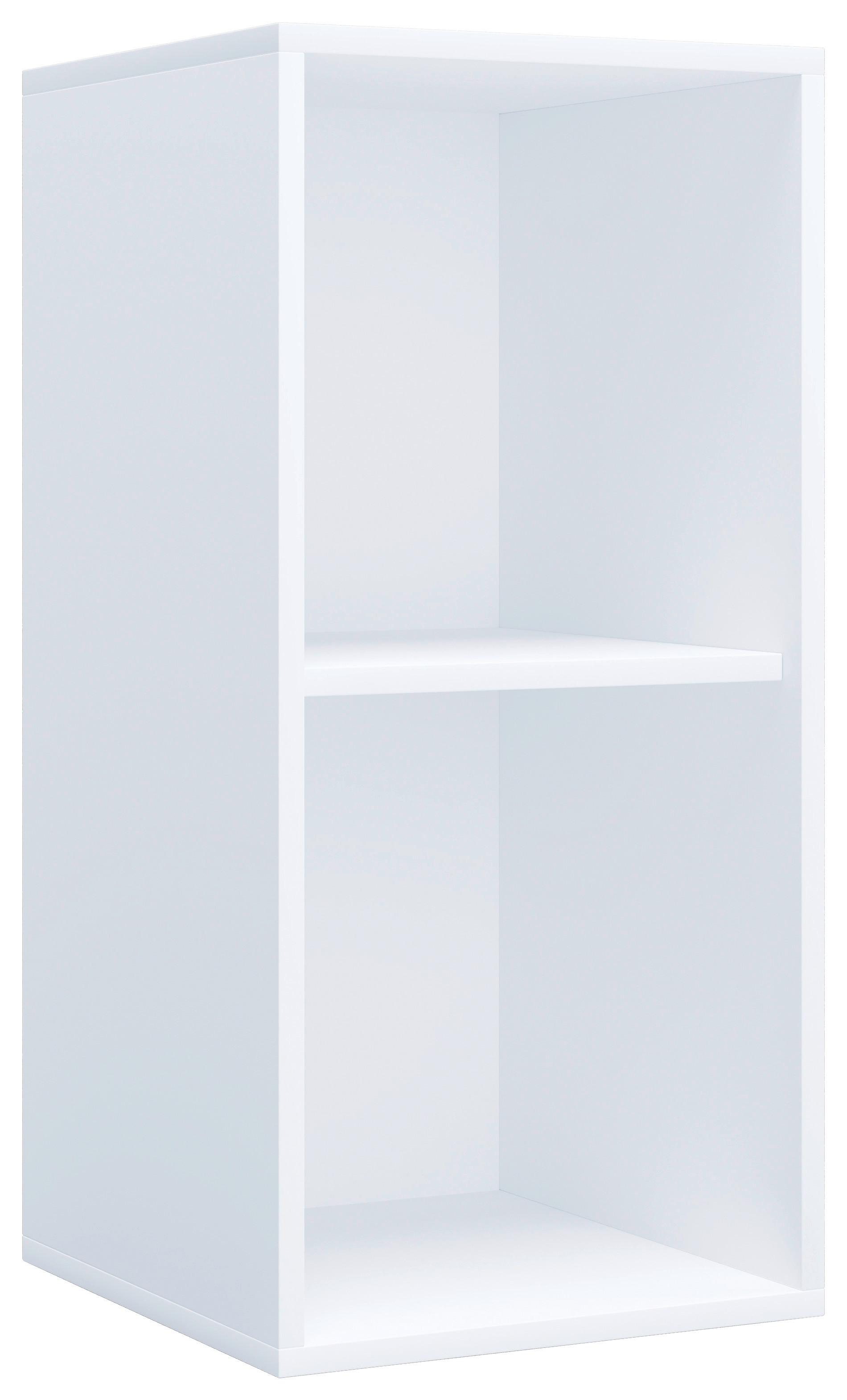 Pisarniški Regal Lona , Bela - bela/barve bukve, Moderno, leseni material (35/74/37cm) - MID.YOU