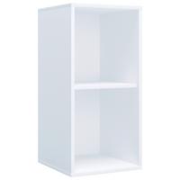 Aktenschrank Lona Weiß - Buchefarben/Weiß, MODERN, Holzwerkstoff (35/74/37cm) - MID.YOU