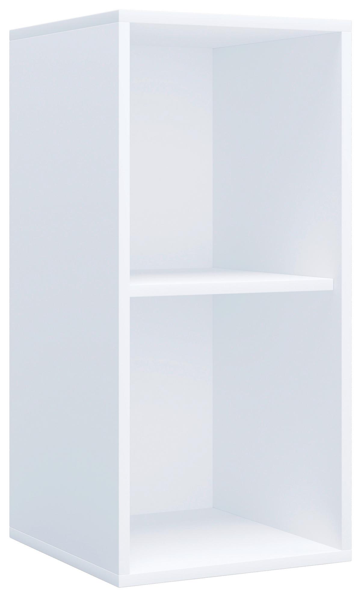 Aktenschrank Lona Weiß - Buchefarben/Weiß, MODERN, Holzwerkstoff (35/74/37cm) - MID.YOU