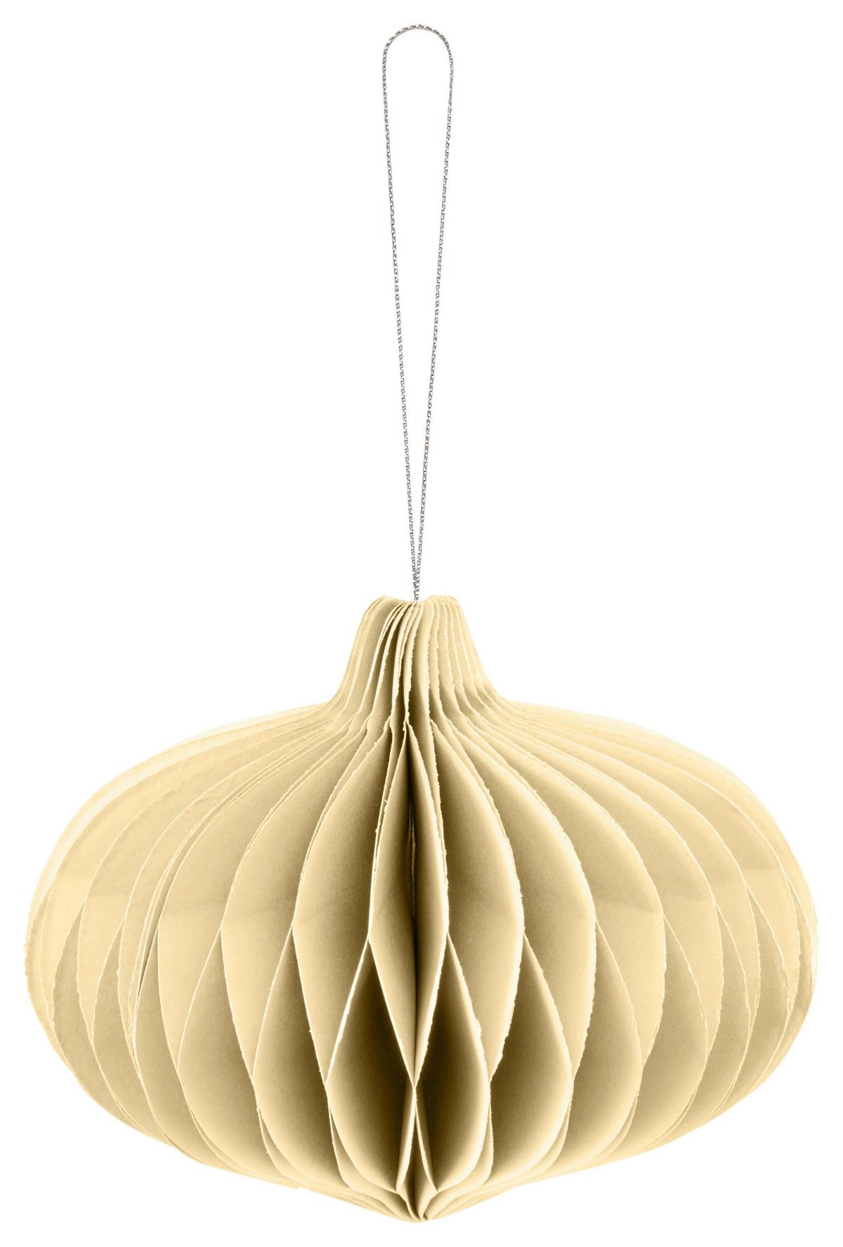 Dekorativni Obesek Papierhänger I - krem barve, Basics, papir (12/10/12cm) - Mömax