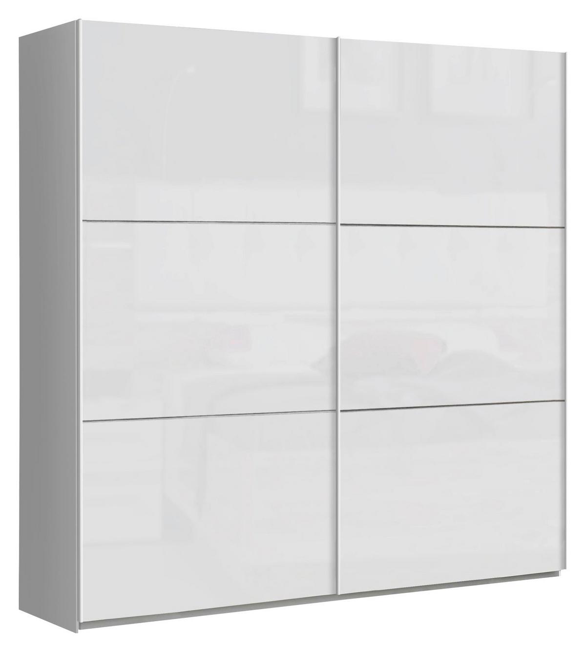 Ormar S Kliznim Vratima Lausanne - bijela/boje aluminija, Moderno, drvni materijal/metal (220,1/209,7/61,2cm) - Based