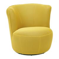 Drehsessel Jasima Mesh Hellgelb - Gelb, MODERN, Textil/Metall (77/81/85cm) - Mömax