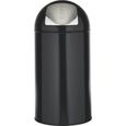 Abfalleimer Push Can Schwarz - Edelstahlfarben/Zinkfarben, Metall (35/76cm) - Mömax modern living Abfalleimer Push Can Schwarz - Edelstahlfarben/Zinkfarben, Metall (35/76cm) - Mömax modern living