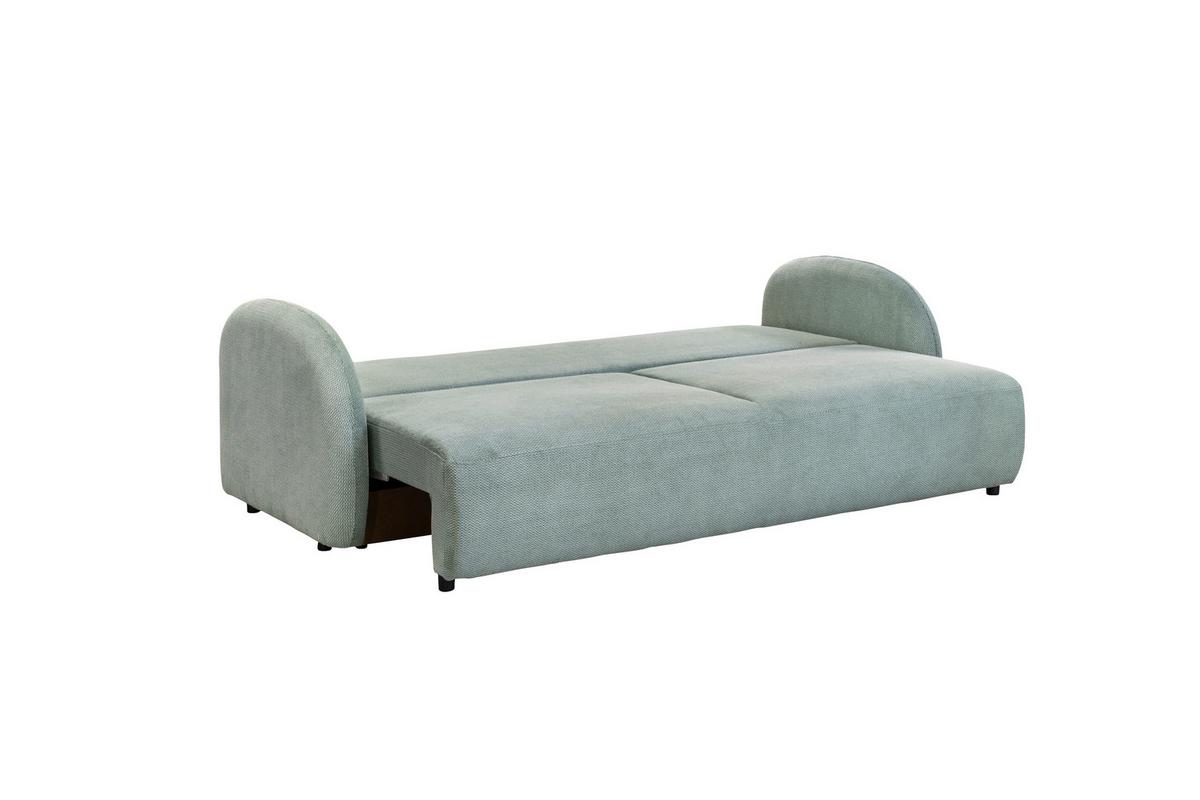 Trosjed Na Razvlačenje Roma - boje mente/crna, Design, tekstil (230/90/105cm)