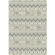 Flachwebeteppich Kelim Schwarz/natur 80x250cm - Hellgrau/Schwarz, MODERN, Textil (80/250cm) - MÖMAX modern living