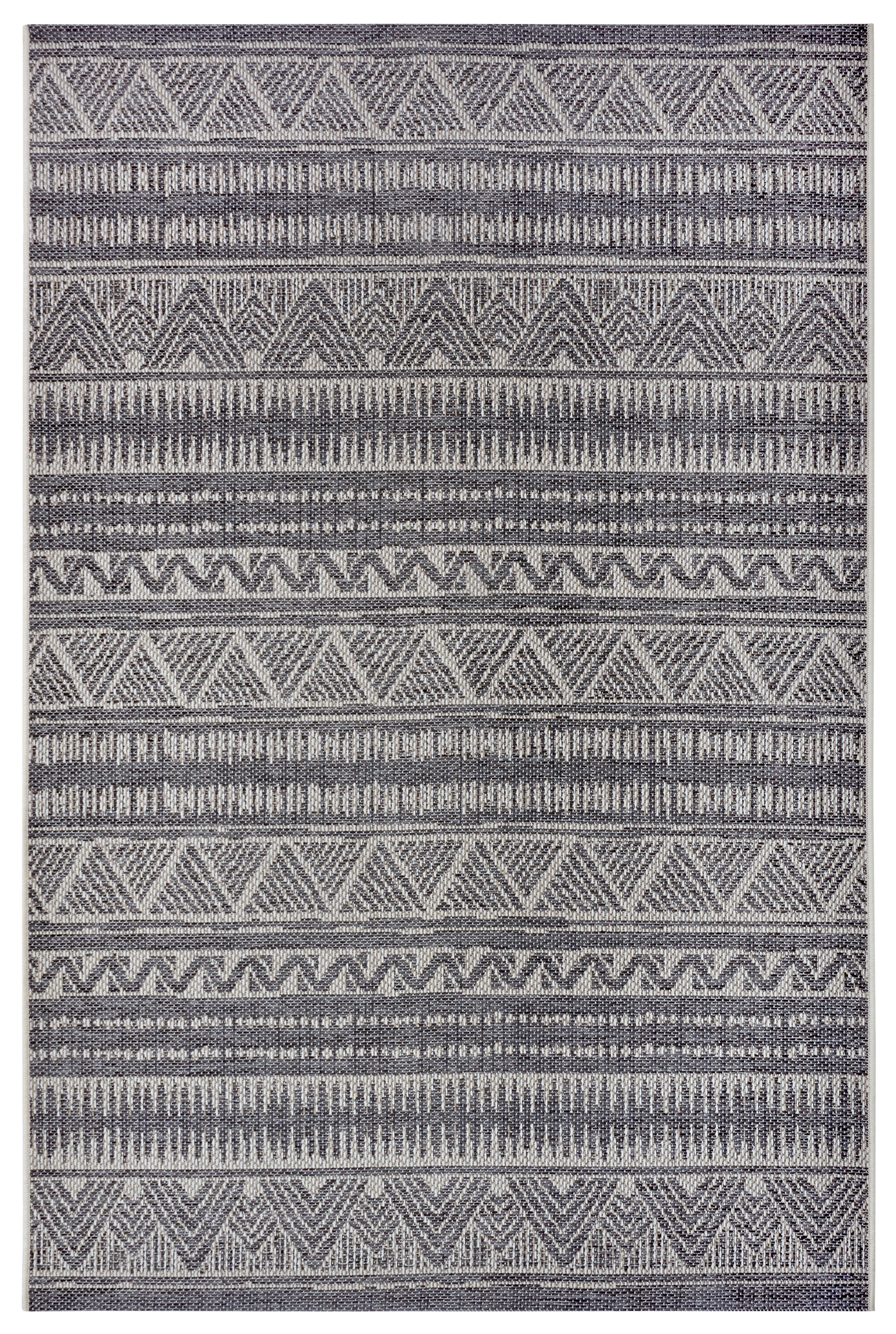 Outdoorteppich Noble Grau/Beige ca. 76x150cm - Beige/Grau, Design, Kunststoff (76/150cm) - Hanse Home