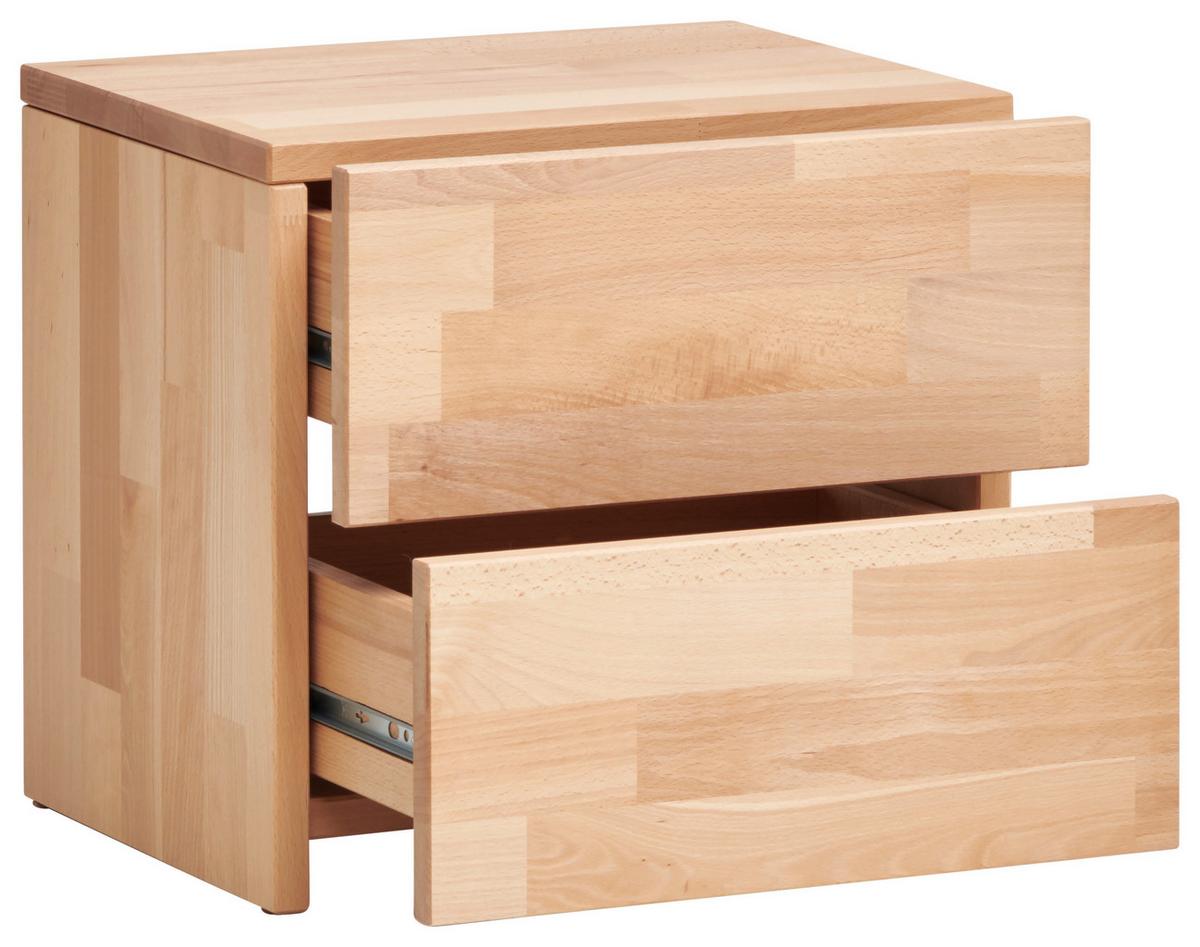 SZAFKA NOCNA PETER 2 - buk twardzielowy, Natur, drewno (40/37/33cm) - MID.YOU