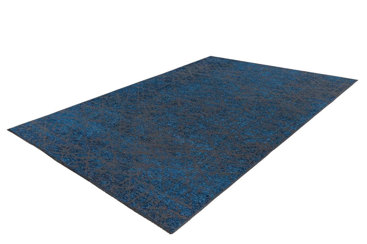 Flachwebeteppich Kalevi 200 - Blau, Konventionell, Textil (80/150cm) - Kayoom