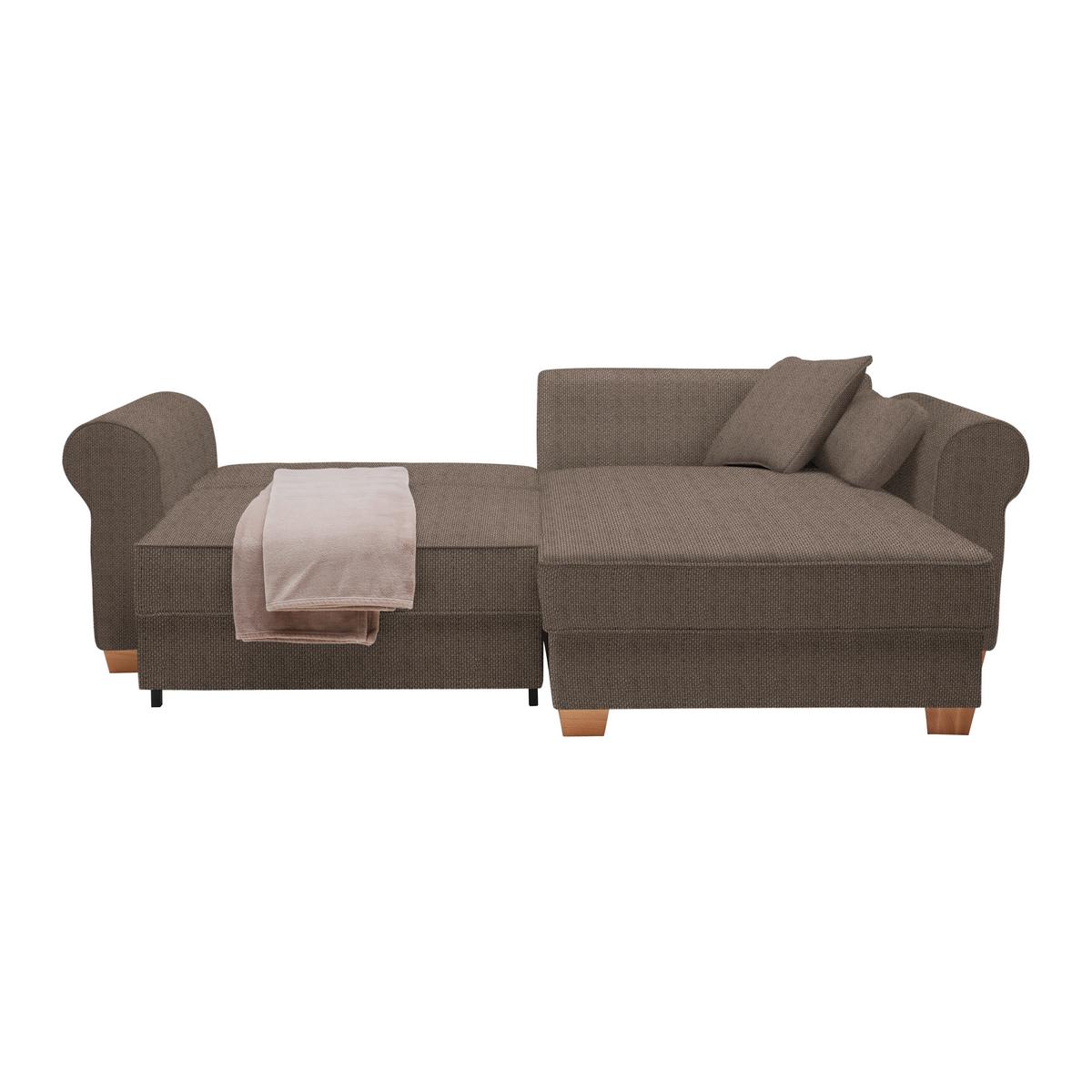 Wohnlandschaft Angelo Braun - Braun, Modern, Holz/Holzwerkstoff (255/92/185cm) - Mömax
