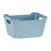 Aufbewahrungskörbchen Lotta S Blau ca. 1,8l - Blau, MODERN, Kunststoff (19,5/14/10cm)