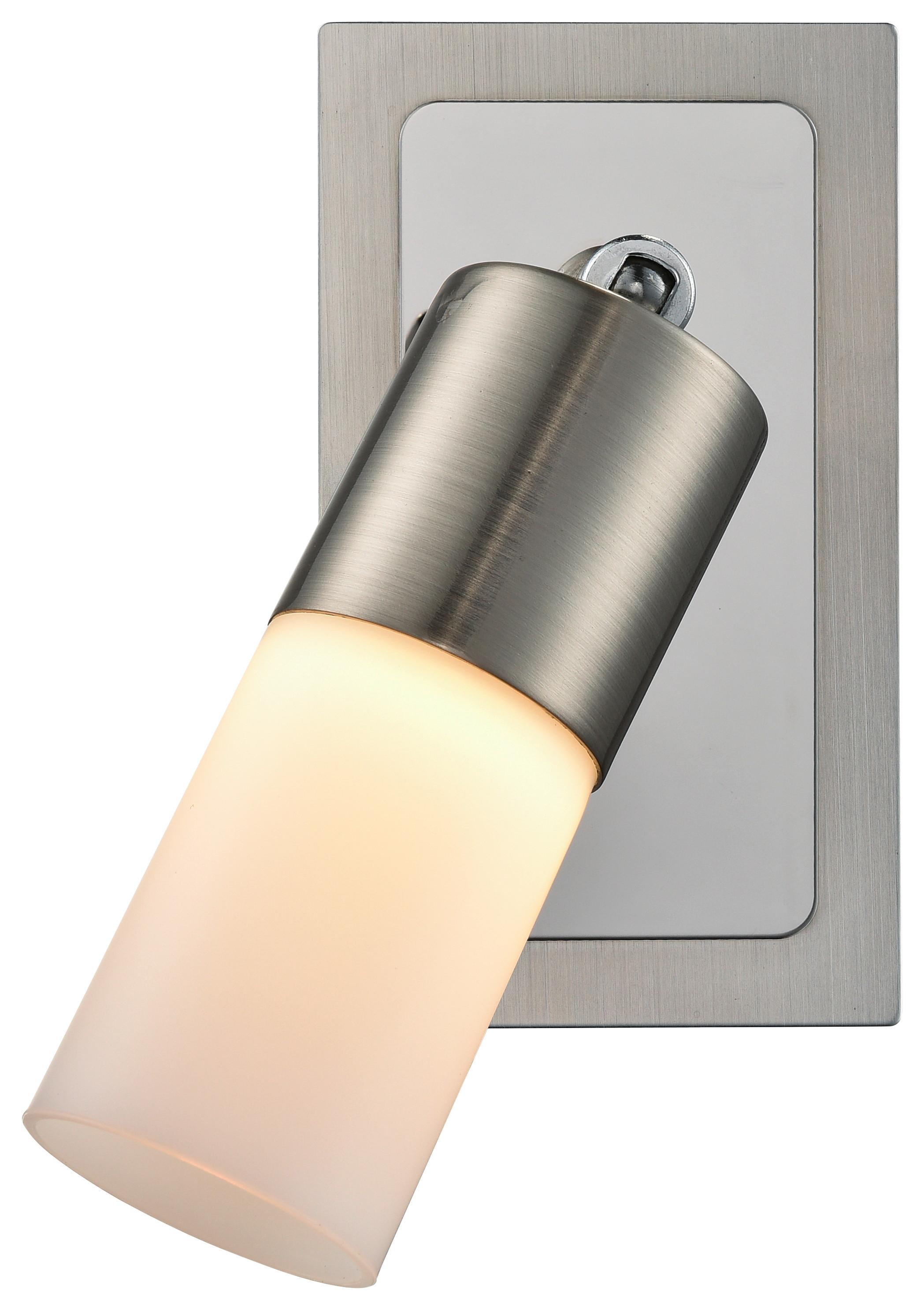 LAMPA REFLEKTOROWA 764103 VARIO - kolor srebrny/biały, Design, metal/szkło (4/16cm)