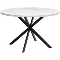 STÓŁ DO JADALNI MONTE - czarny/biały, Modern, materiał drewnopochodny/metal (120/120/75cm) - MID.YOU