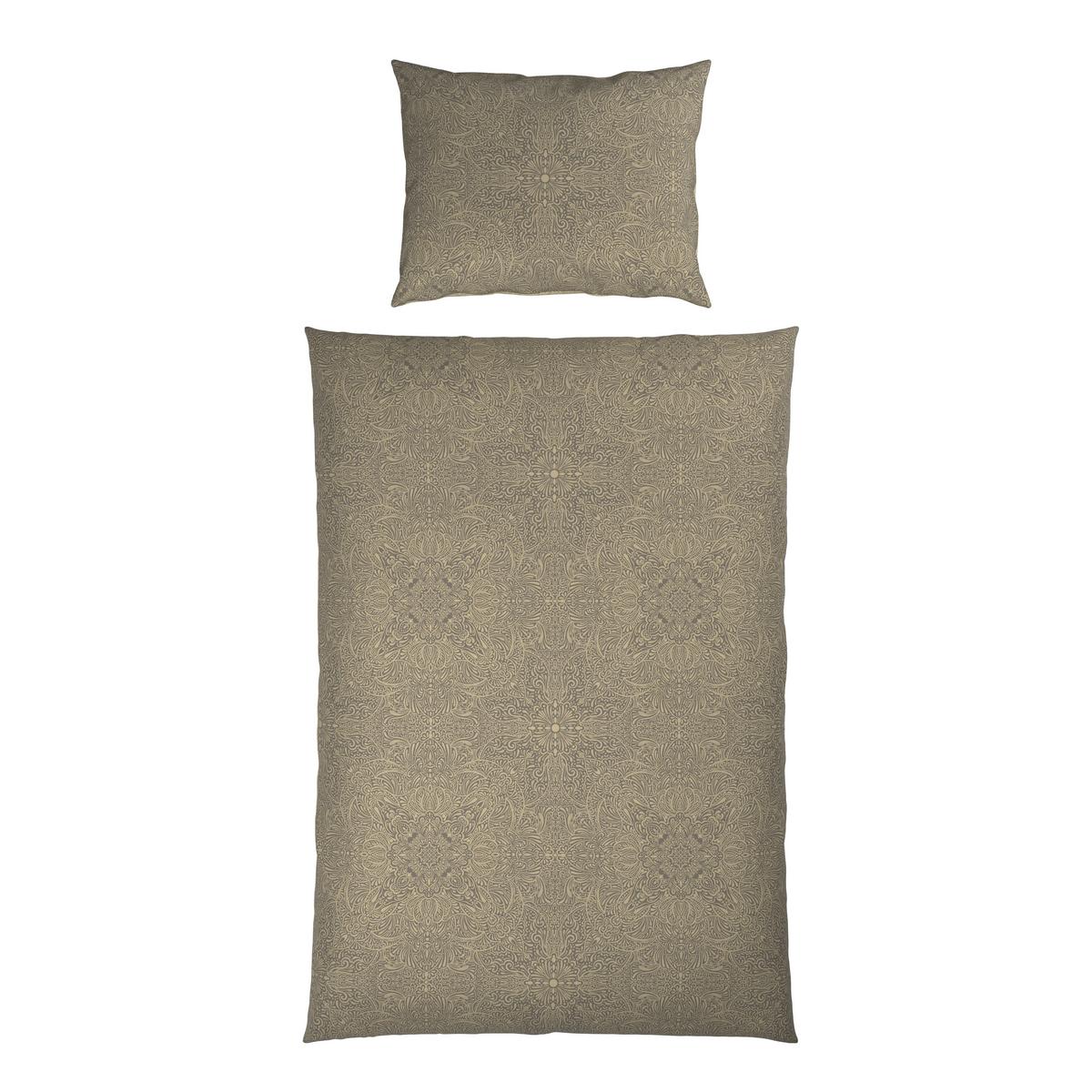 Ágyneműhuzat-garnitúra Kétoldalas Pamutszatén Bella - szürke, Modern, textil (140/200cm) - Mömax