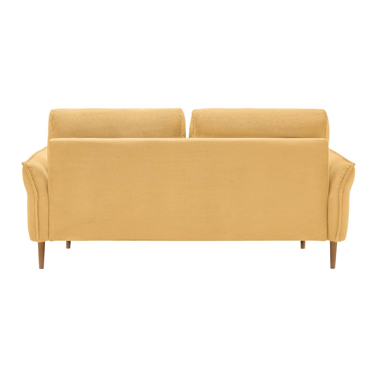 Trosjed Custom - prirodne boje/žuta, Moderno, tekstil/drvo (183/85/92cm) - Mömax